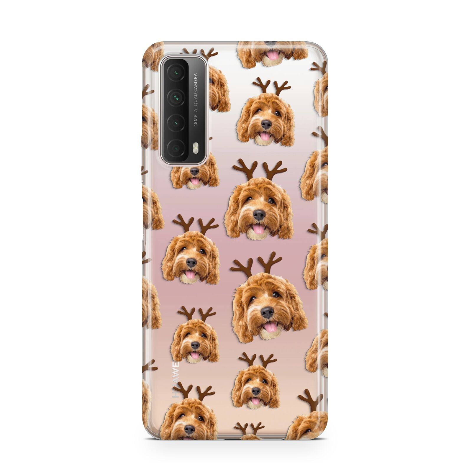 Personalised Christmas Dog Antler Huawei P Smart 2021