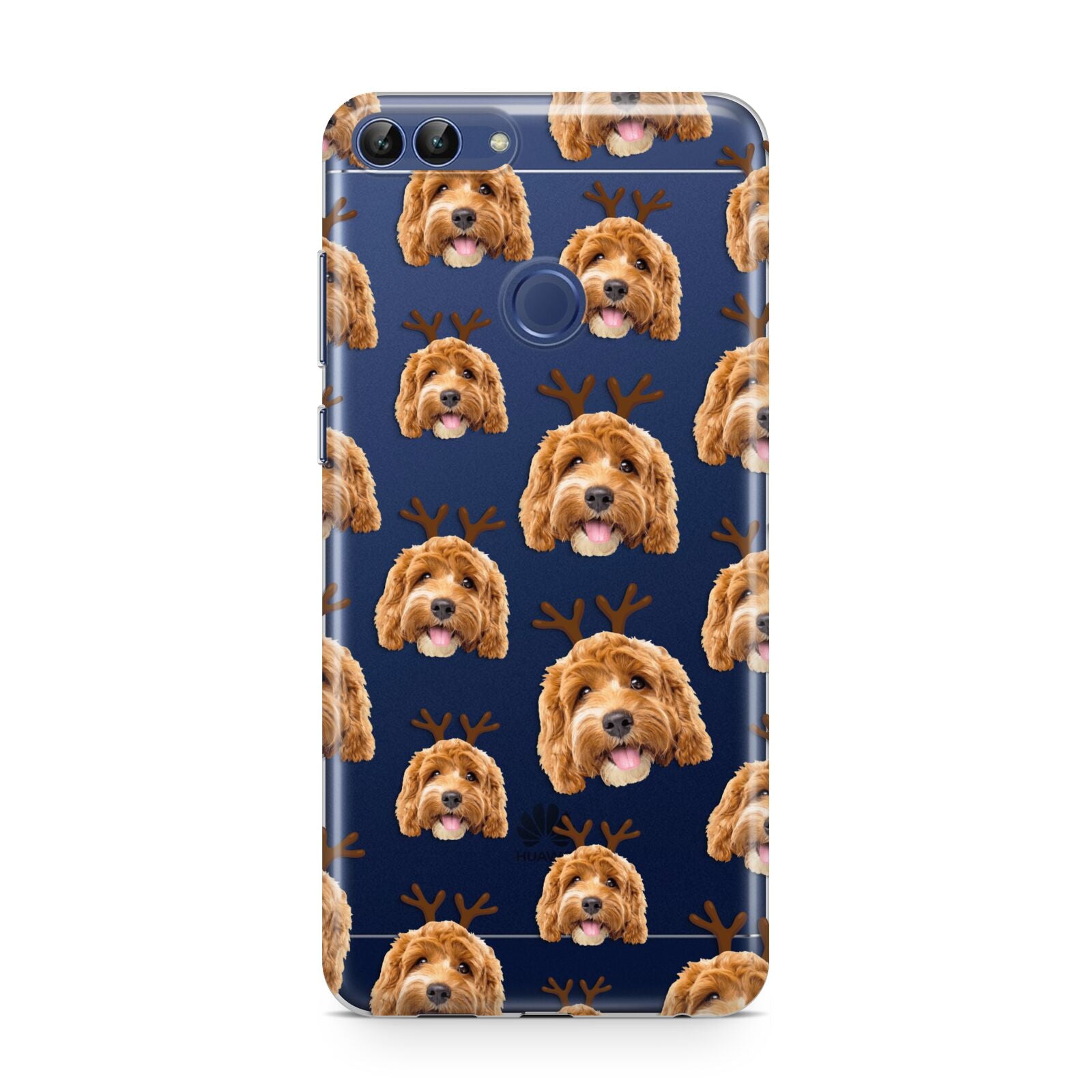 Personalised Christmas Dog Antler Huawei P Smart Case
