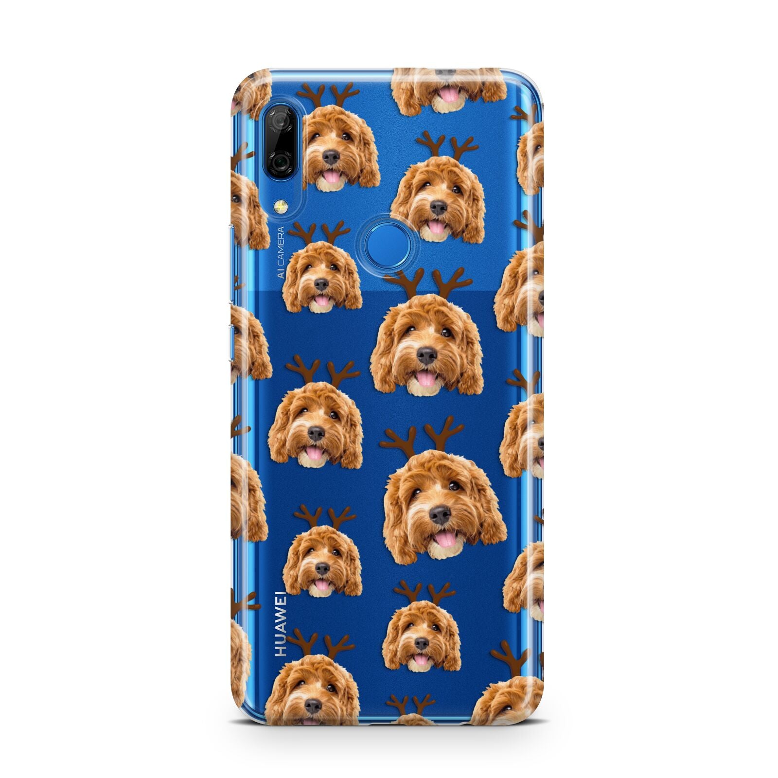 Personalised Christmas Dog Antler Huawei P Smart Z