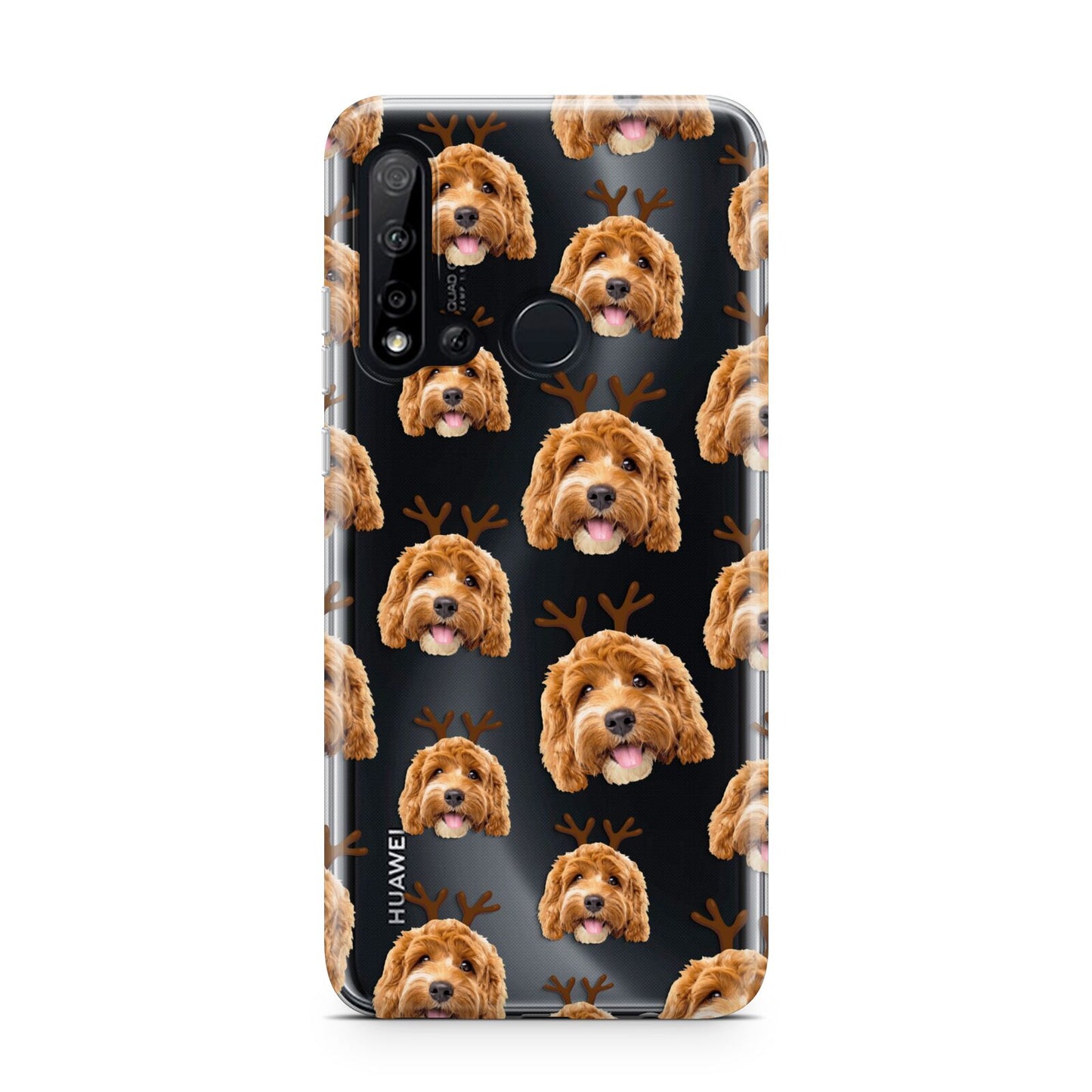 Personalised Christmas Dog Antler Huawei P20 Lite 5G Phone Case
