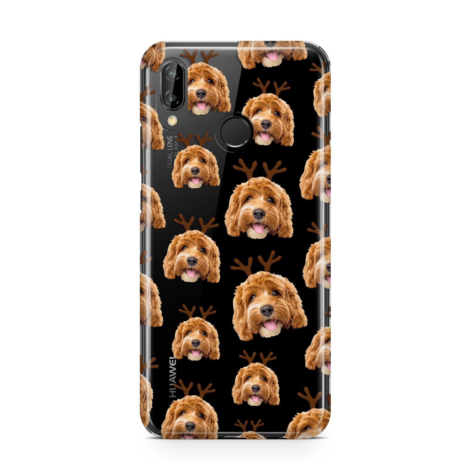 Personalised Christmas Dog Antler Huawei P20 Lite Phone Case