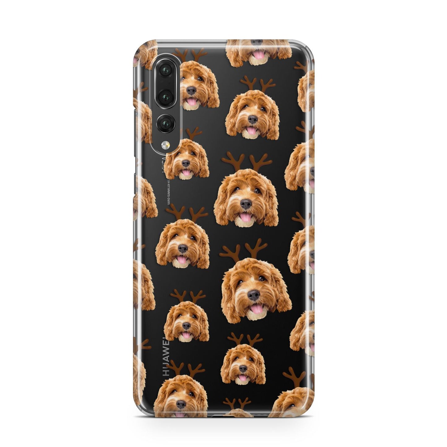 Personalised Christmas Dog Antler Huawei P20 Pro Phone Case