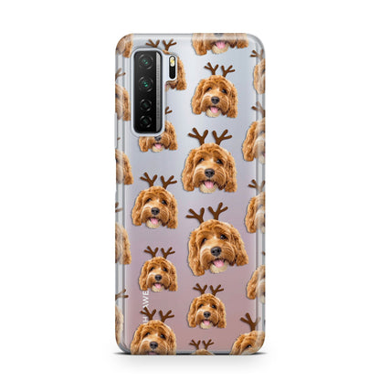 Personalised Christmas Dog Antler Huawei P40 Lite 5G Phone Case