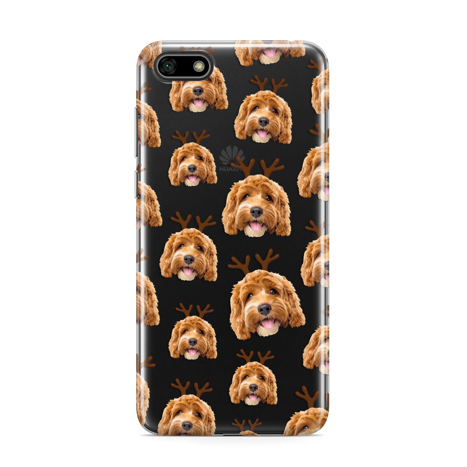 Personalised Christmas Dog Antler Huawei Y5 Prime 2018 Phone Case