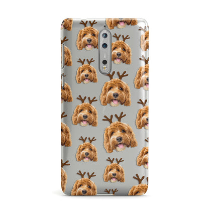 Personalised Christmas Dog Antler Nokia Case