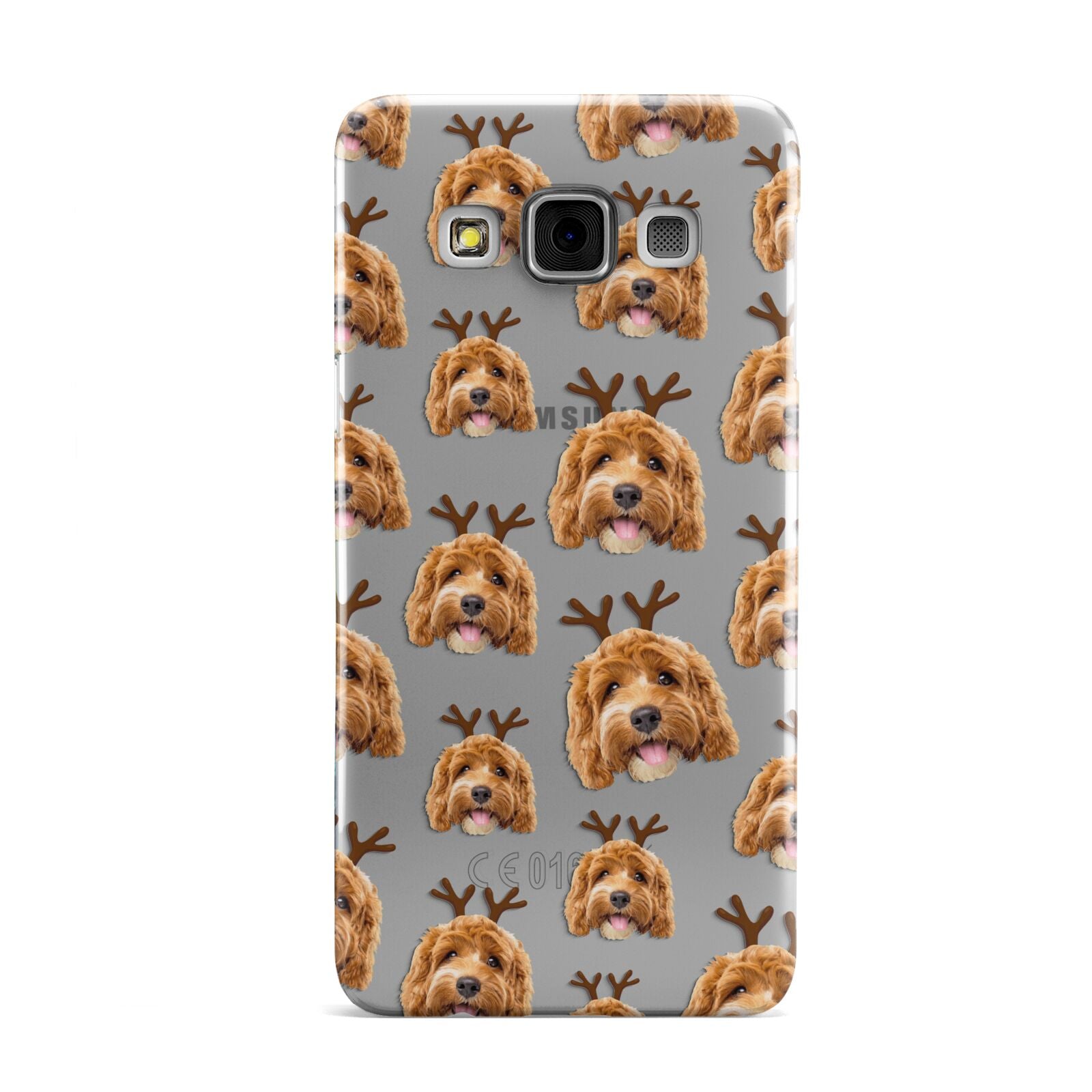 Personalised Christmas Dog Antler Samsung Galaxy A3 Case