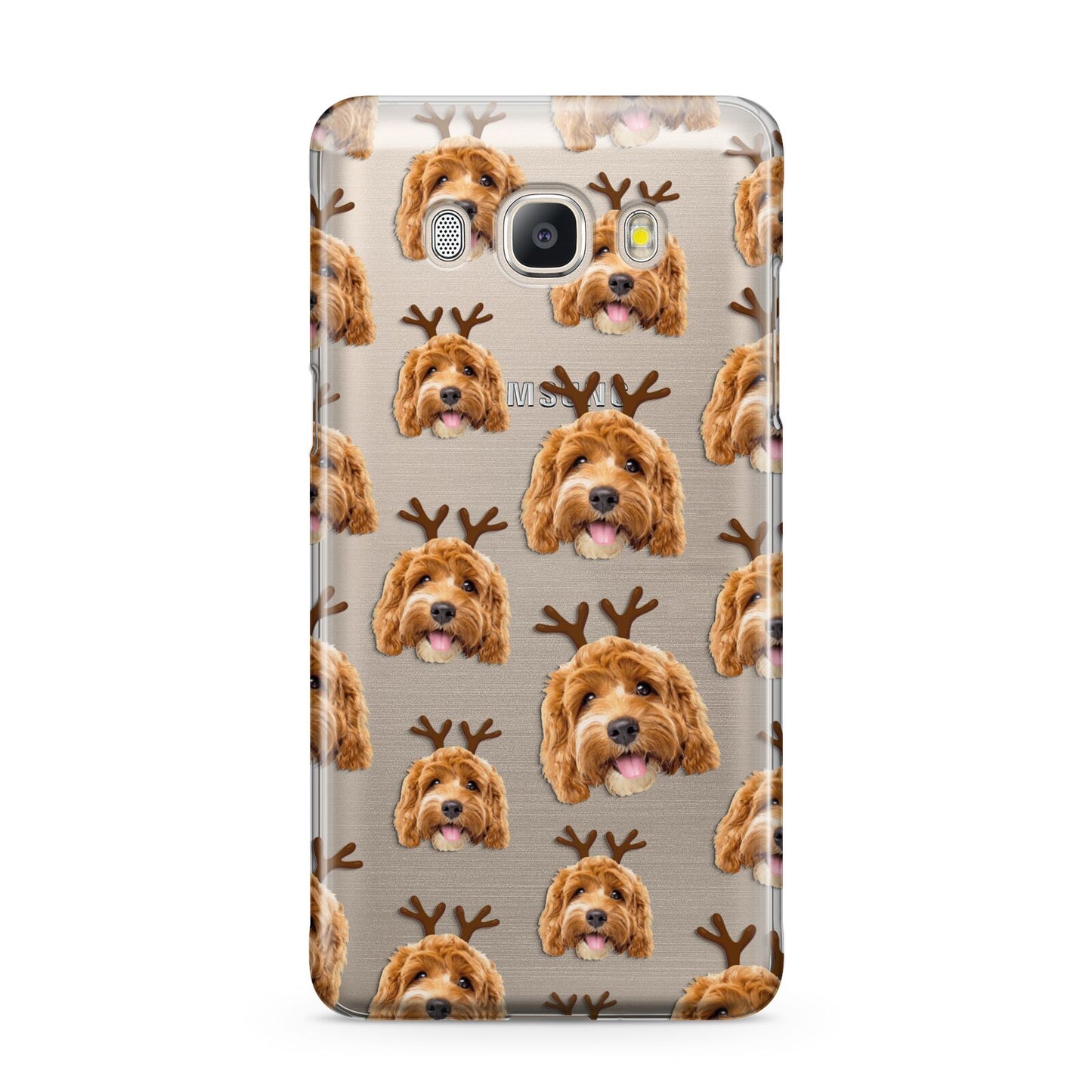 Personalised Christmas Dog Antler Samsung Galaxy J5 2016 Case