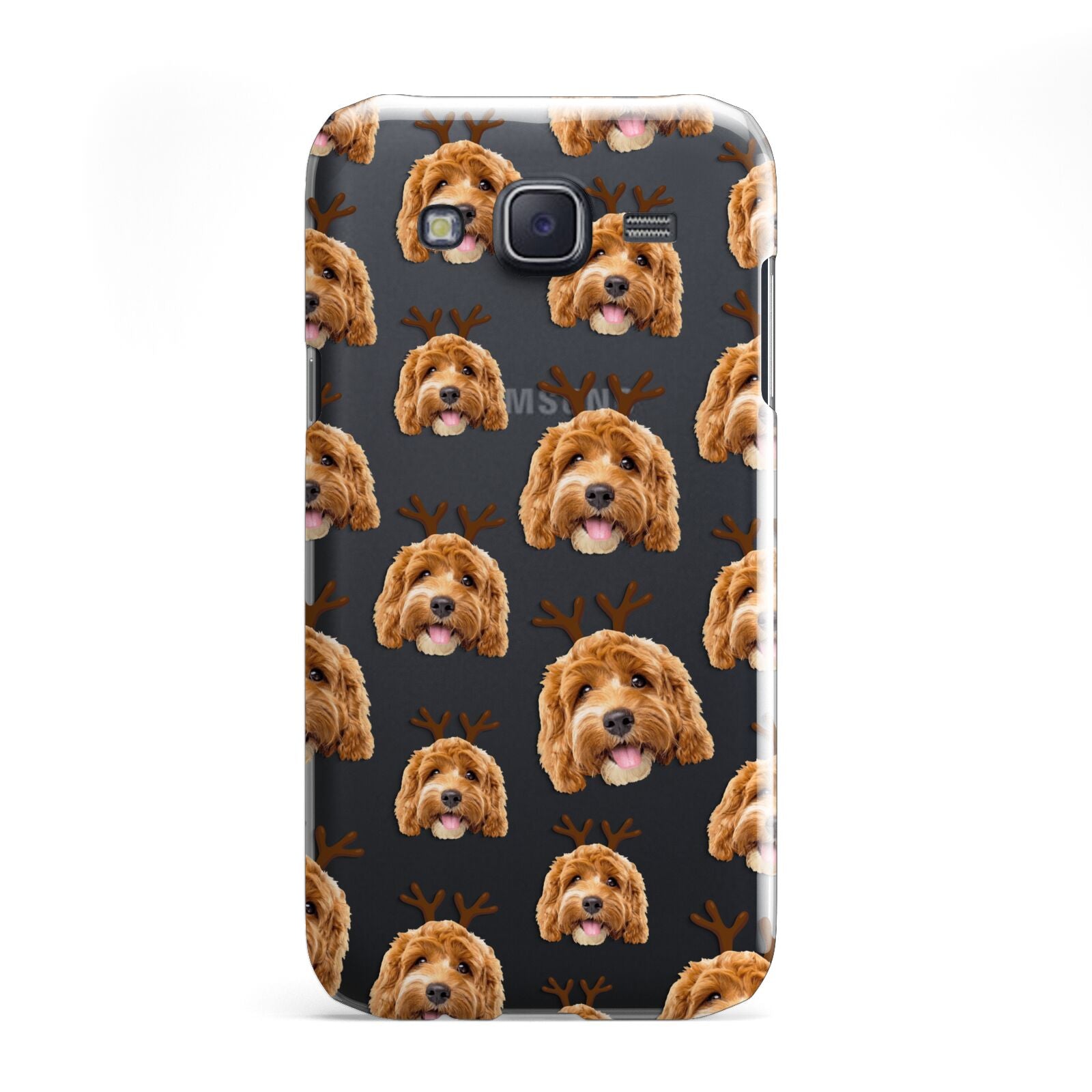 Personalised Christmas Dog Antler Samsung Galaxy J5 Case
