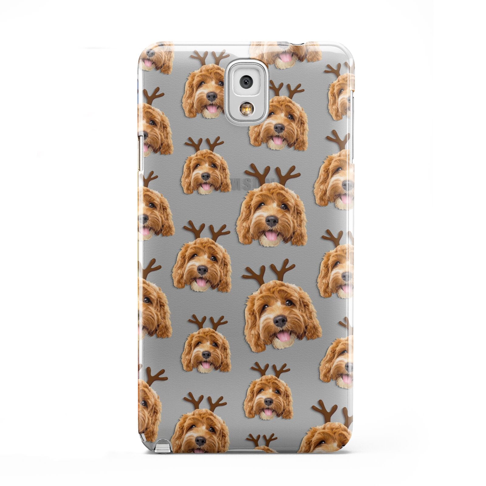 Personalised Christmas Dog Antler Samsung Galaxy Note 3 Case