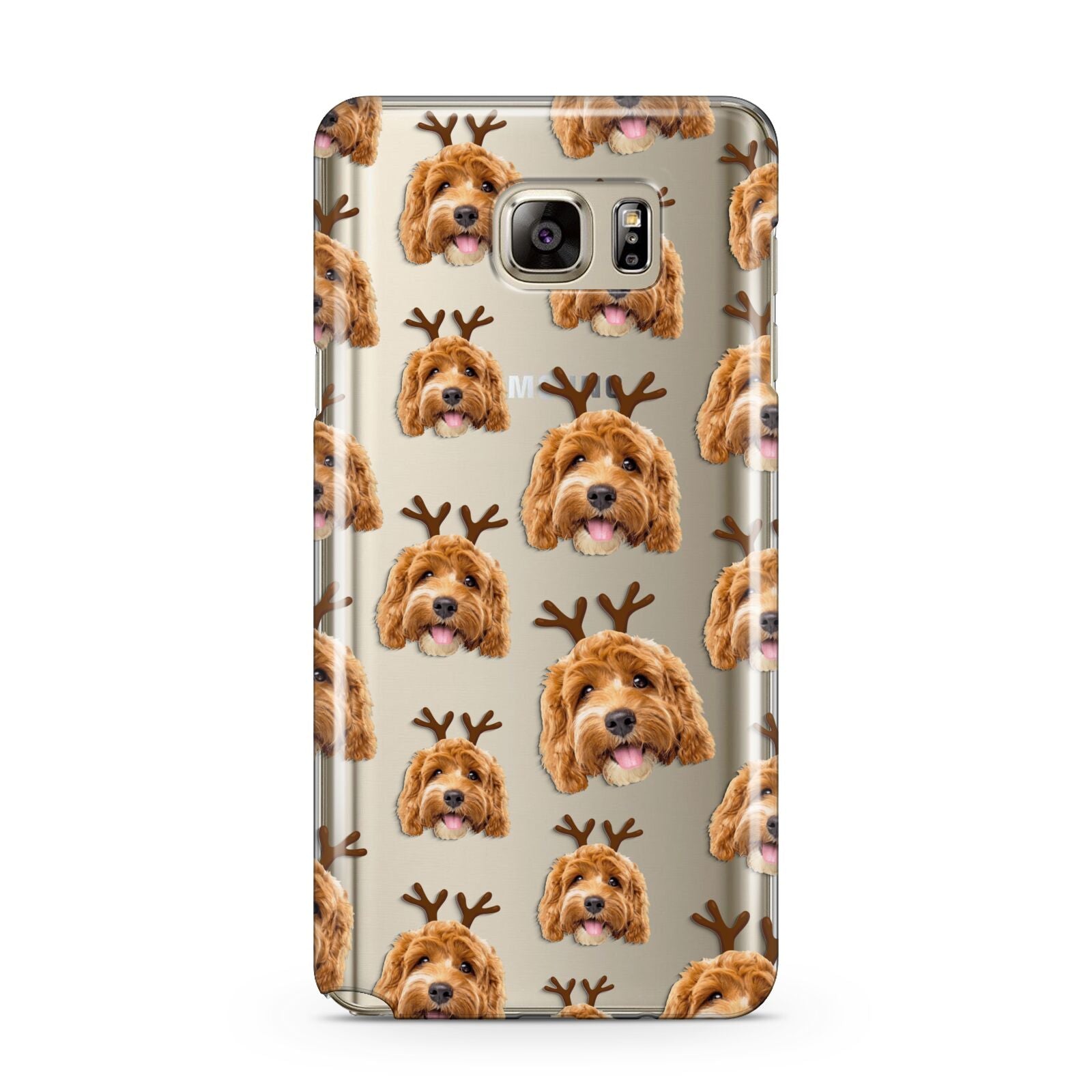 Personalised Christmas Dog Antler Samsung Galaxy Note 5 Case