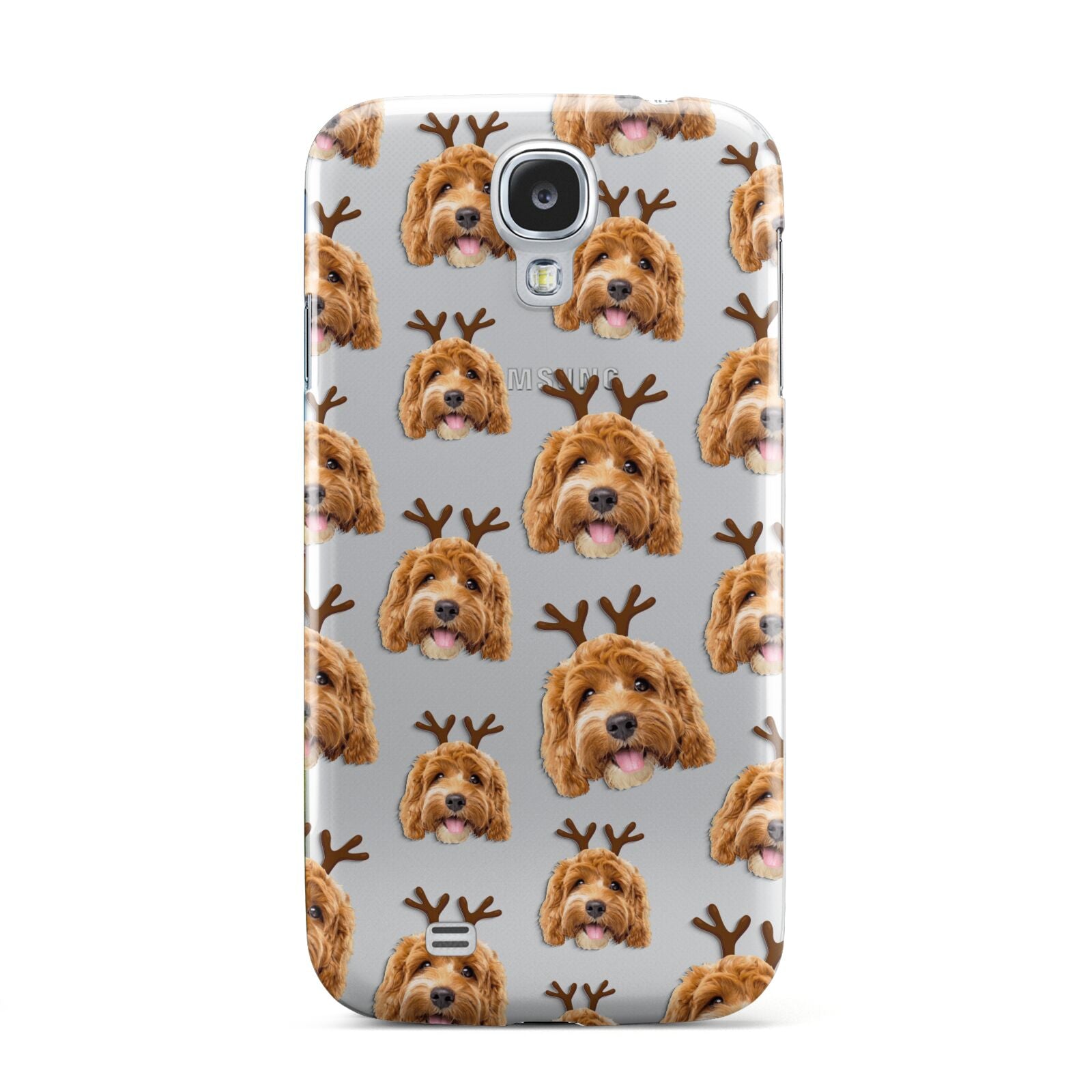 Personalised Christmas Dog Antler Samsung Galaxy S4 Case
