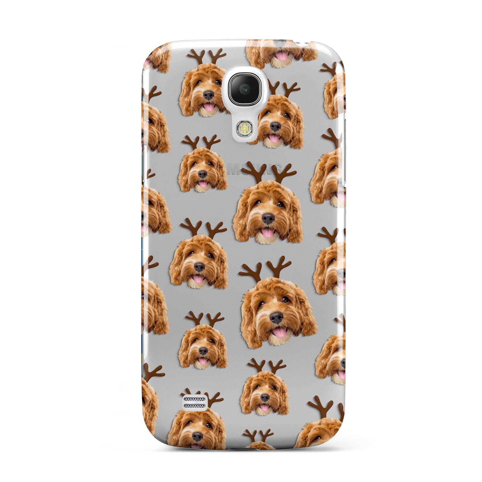 Personalised Christmas Dog Antler Samsung Galaxy S4 Mini Case