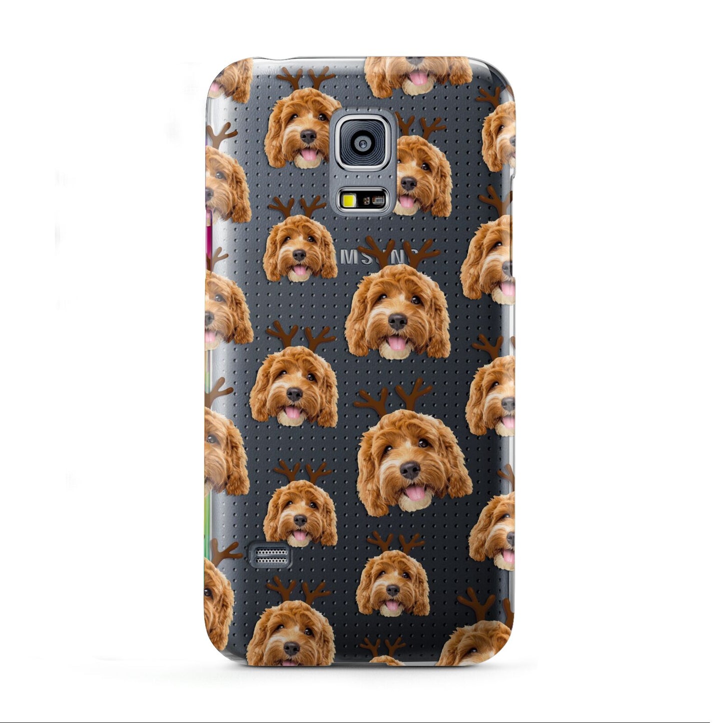 Personalised Christmas Dog Antler Samsung Galaxy S5 Mini Case