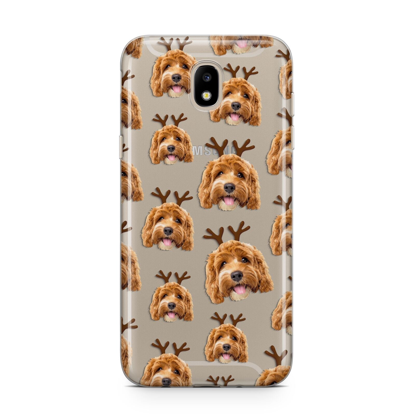 Personalised Christmas Dog Antler Samsung J5 2017 Case