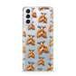 Personalised Christmas Dog Antler Samsung S21 Plus Phone Case