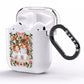 Personalised Christmas Flowers Photo AirPods Clear Case Side Image