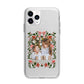 Personalised Christmas Flowers Photo Apple iPhone 11 Pro Max in Silver with Bumper Case