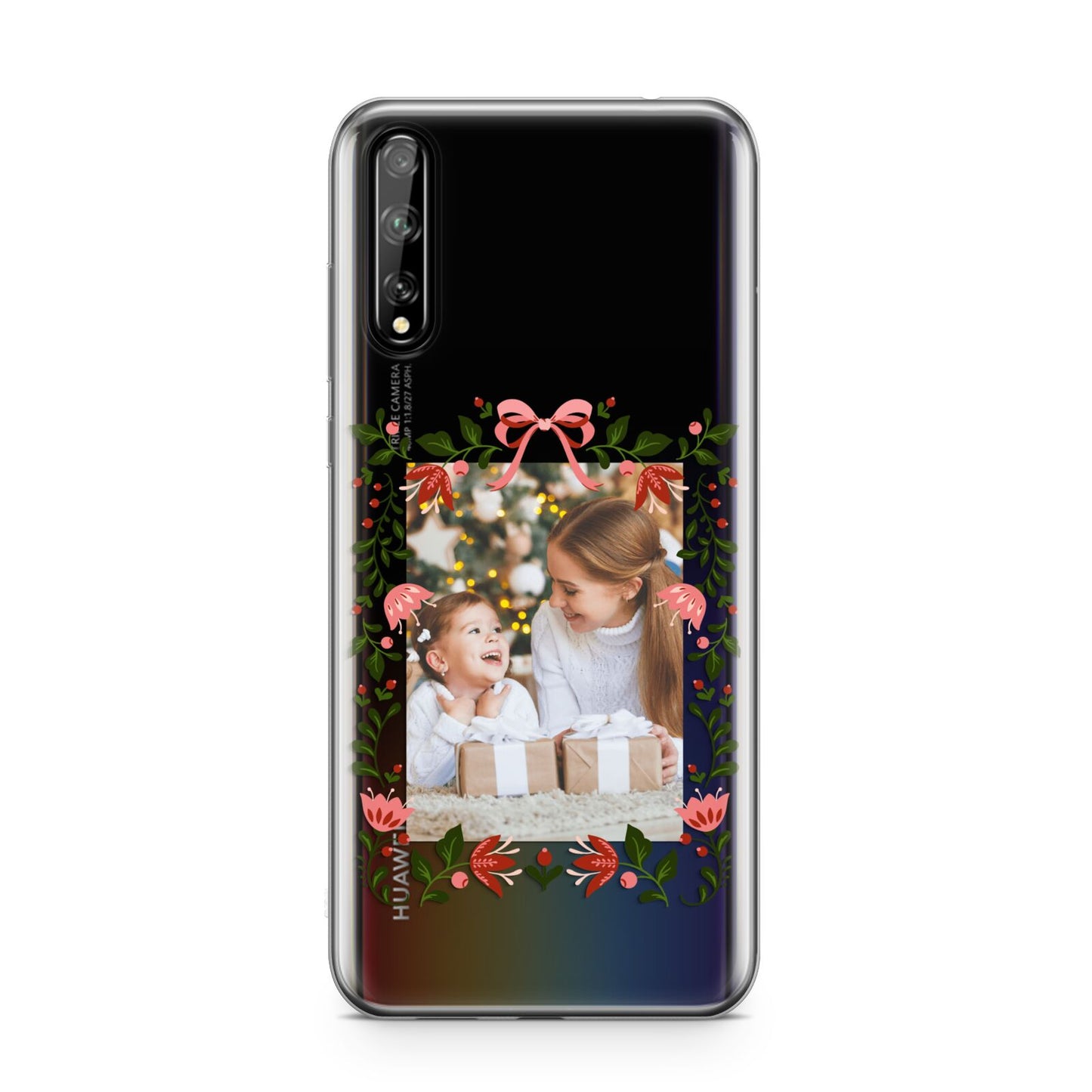 Personalised Christmas Flowers Photo Huawei Enjoy 10s Phone Case