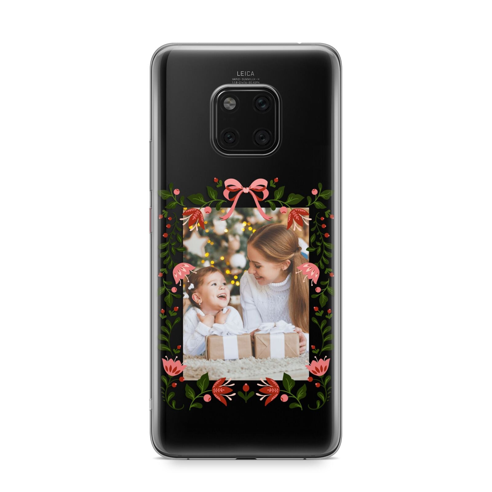Personalised Christmas Flowers Photo Huawei Mate 20 Pro Phone Case