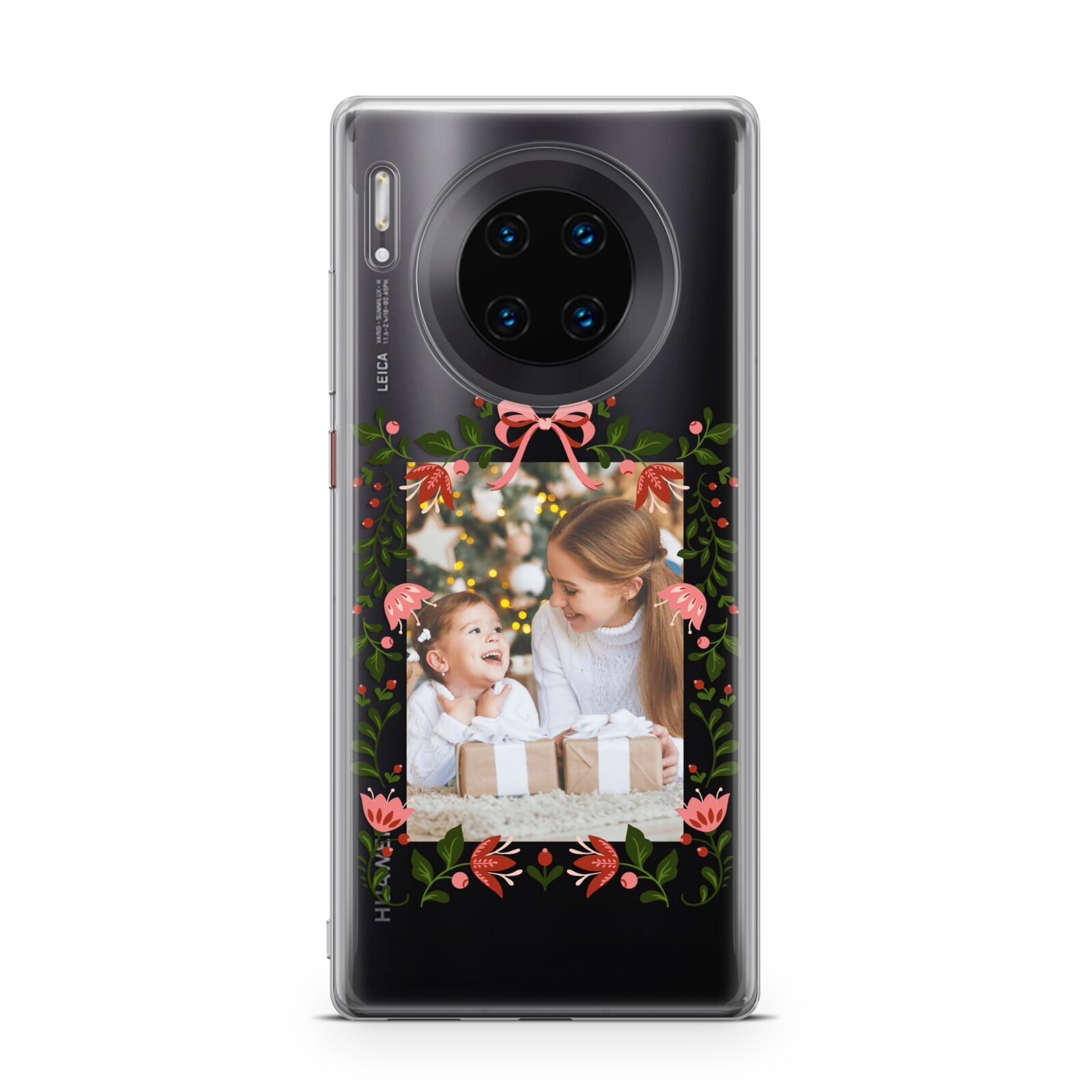 Personalised Christmas Flowers Photo Huawei Mate 30 Pro Phone Case