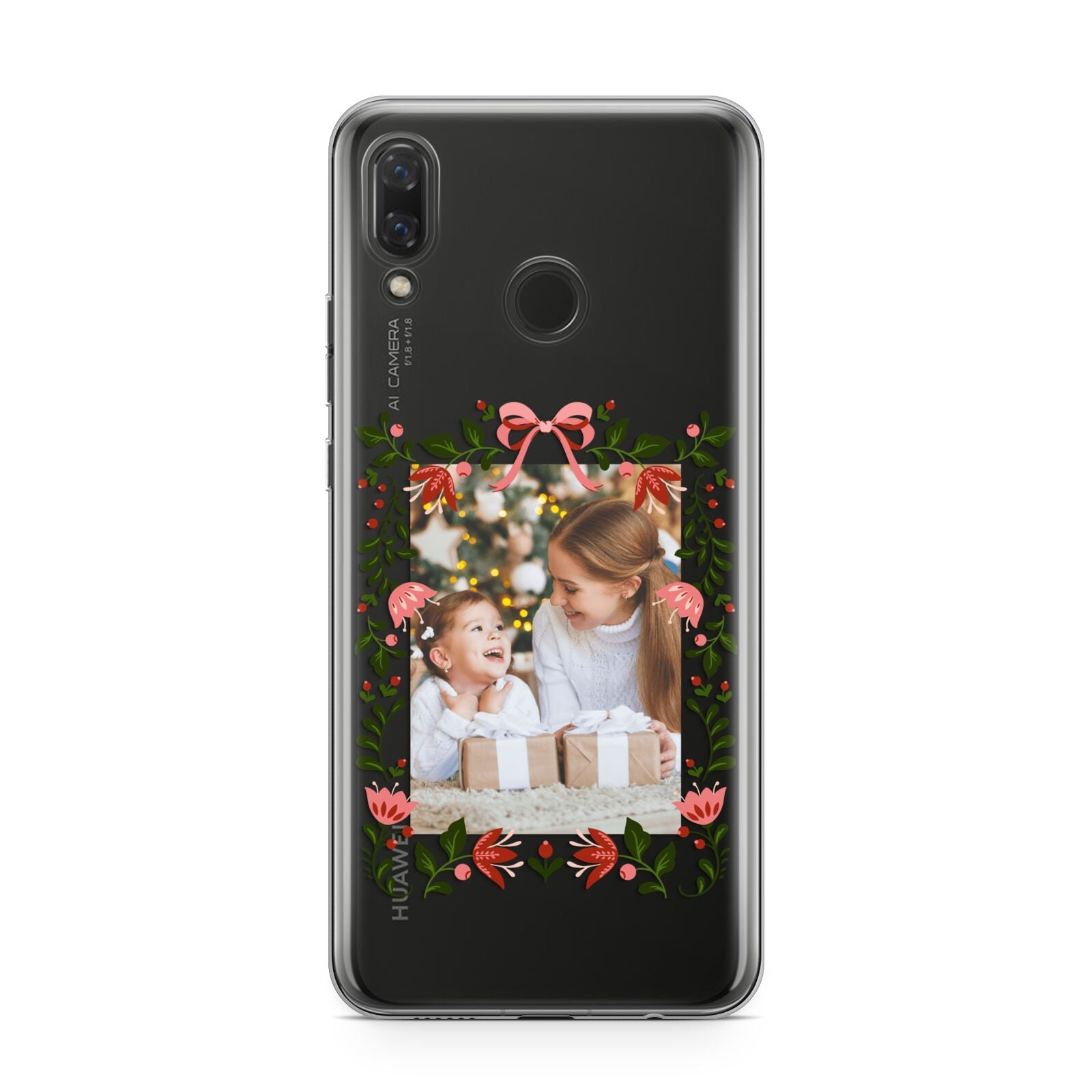 Personalised Christmas Flowers Photo Huawei Nova 3 Phone Case