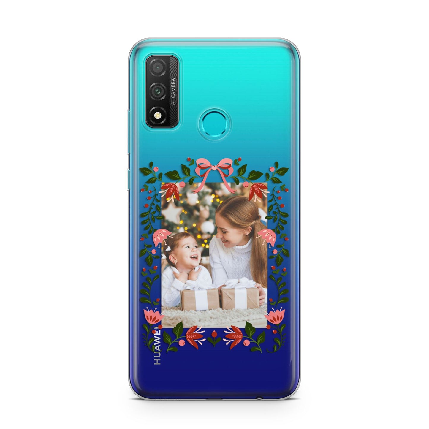 Personalised Christmas Flowers Photo Huawei P Smart 2020
