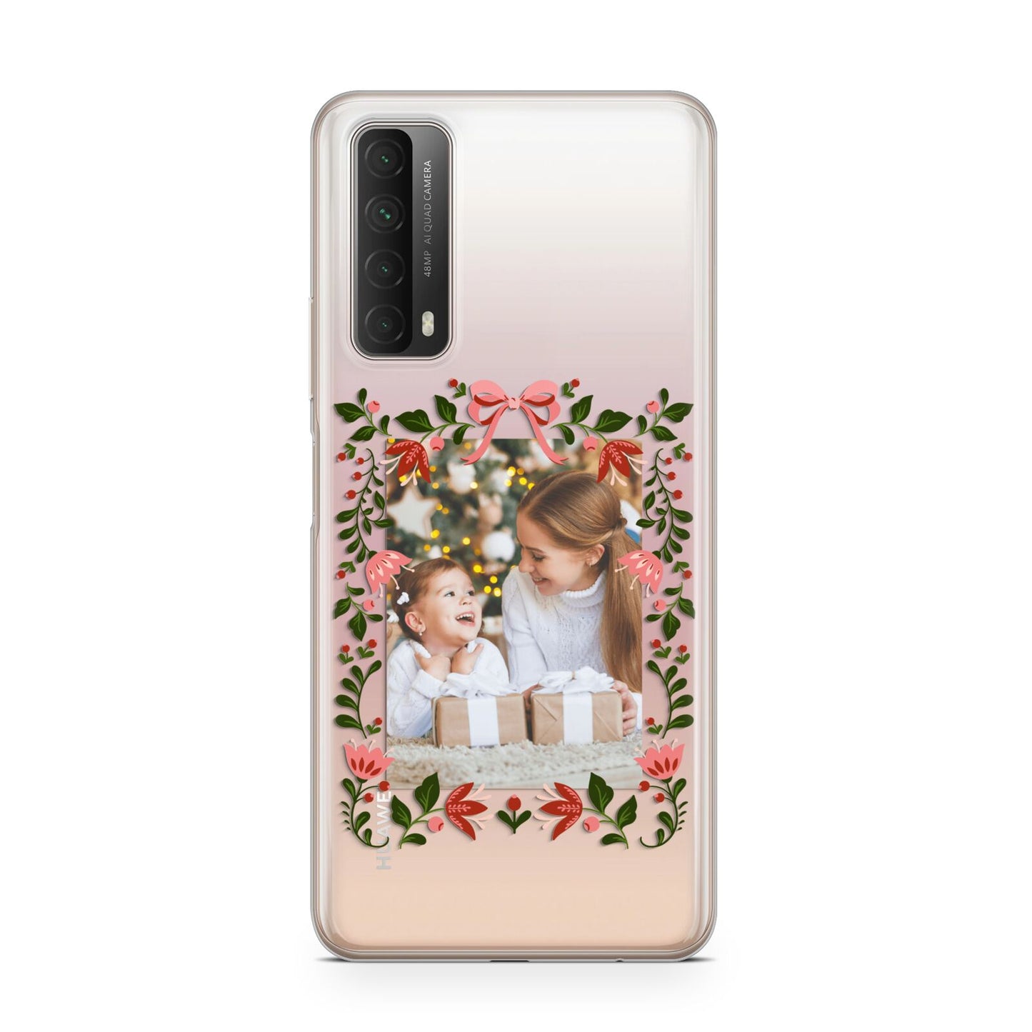 Personalised Christmas Flowers Photo Huawei P Smart 2021