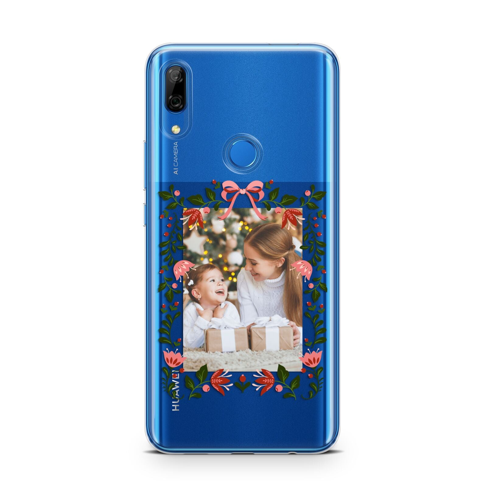 Personalised Christmas Flowers Photo Huawei P Smart Z
