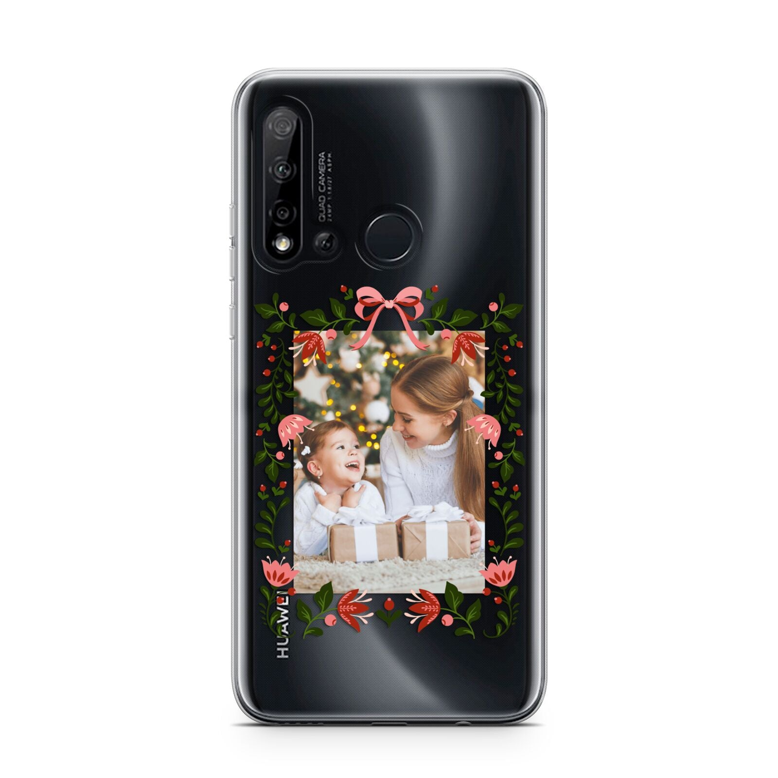 Personalised Christmas Flowers Photo Huawei P20 Lite 5G Phone Case