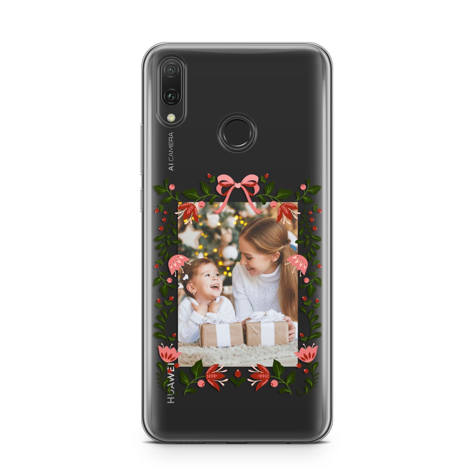 Personalised Christmas Flowers Photo Huawei Y9 2019