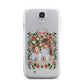 Personalised Christmas Flowers Photo Samsung Galaxy S4 Case