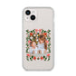 Personalised Christmas Flowers Photo iPhone 14 Plus Clear Tough Case Starlight