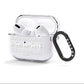 Personalised Christmas Jumper AirPods Clear Case 3rd Gen Side Image