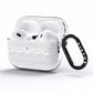 Personalised Christmas Jumper AirPods Pro Clear Case Side Image