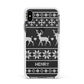 Personalised Christmas Jumper Apple iPhone Xs Max Impact Case White Edge on Black Phone