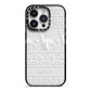 Personalised Christmas Jumper iPhone 14 Pro Black Impact Case on Silver phone