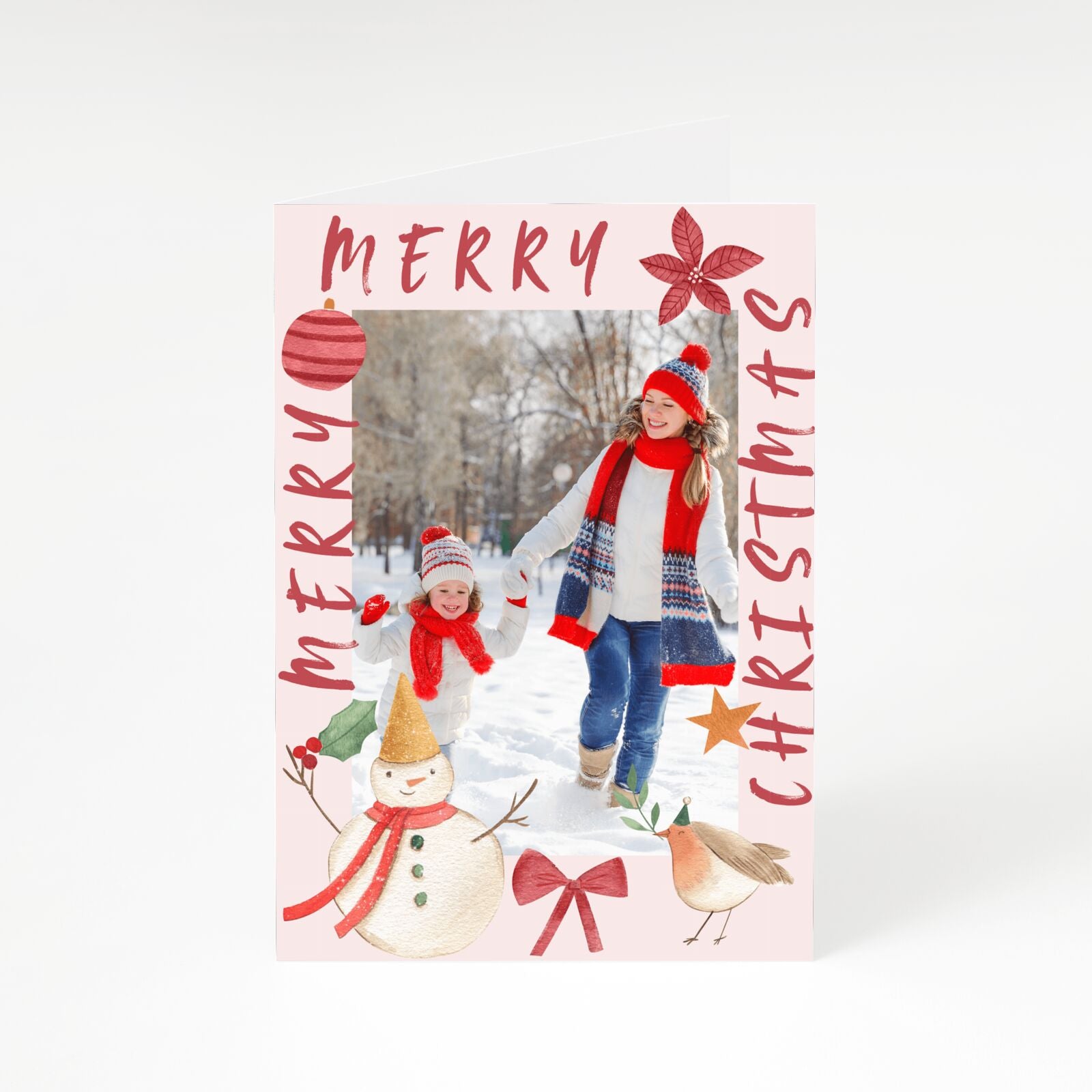 Personalised Christmas Moments A5 Greetings Card