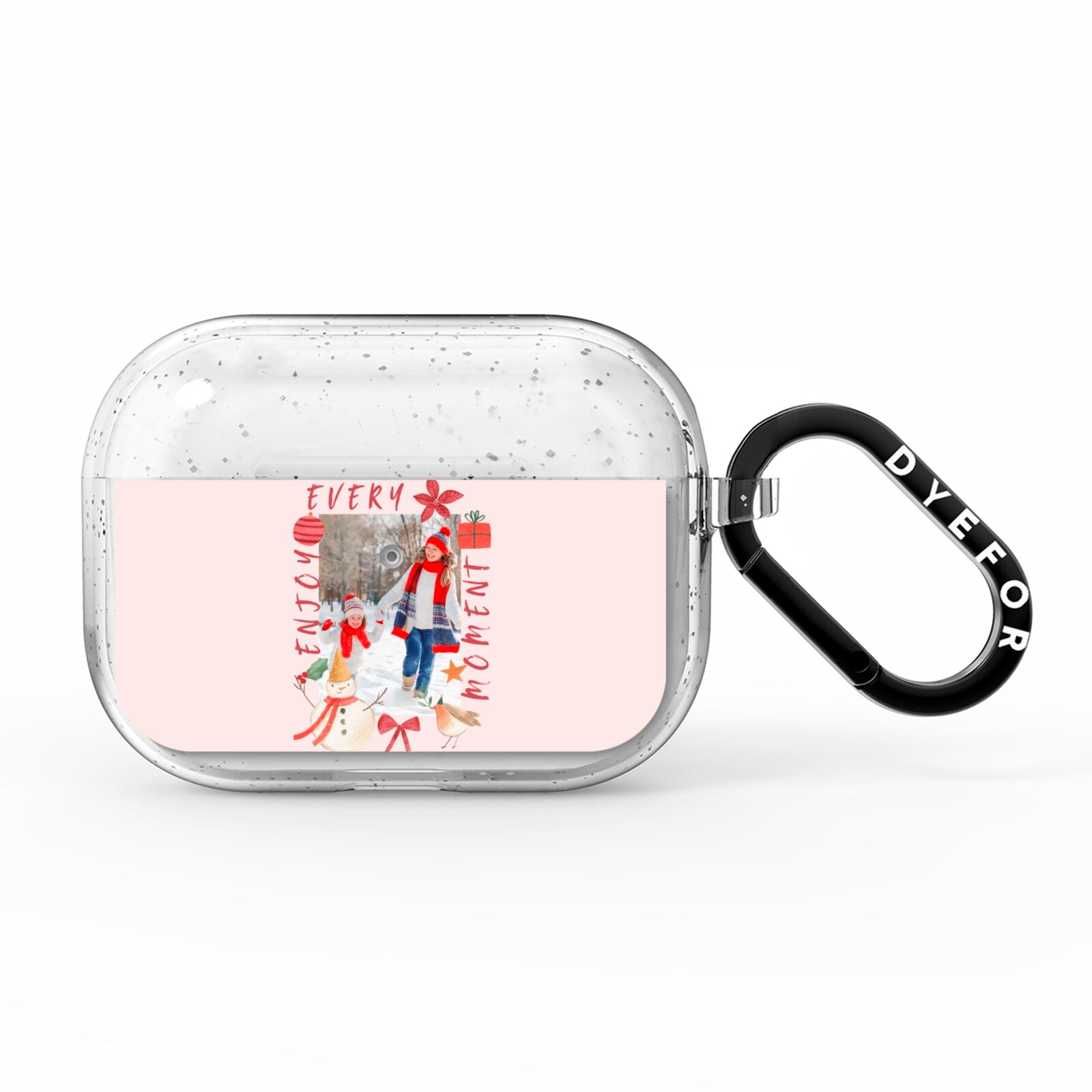 Personalised Christmas Moments AirPods Pro Glitter Case
