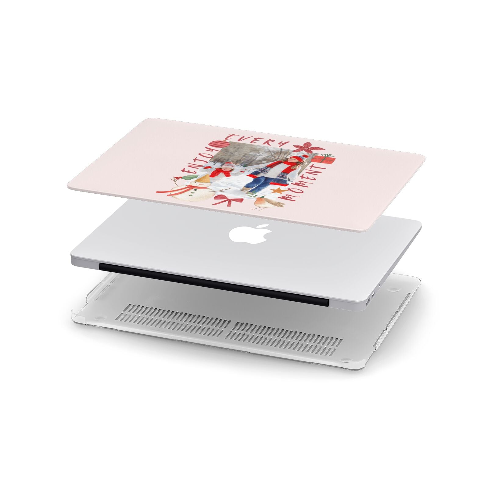 Personalised Christmas Moments Apple MacBook Case in Detail