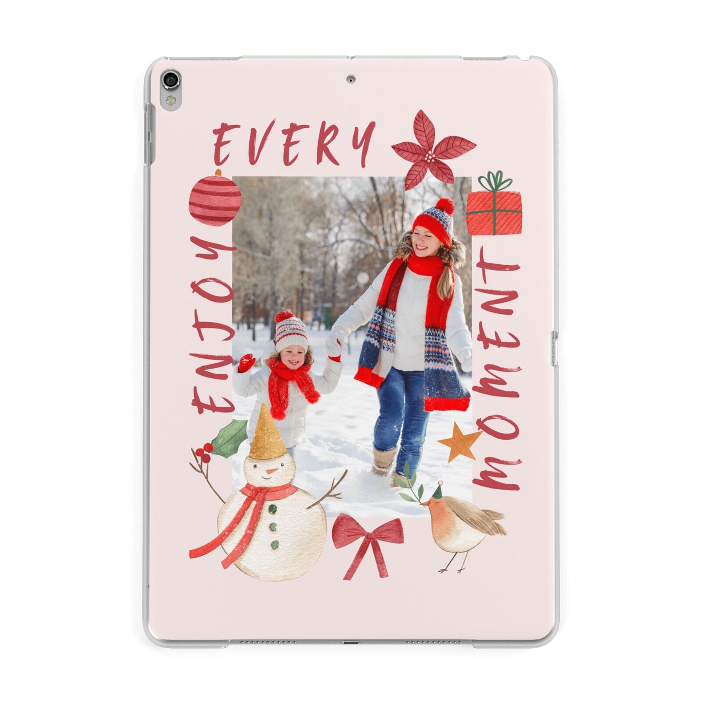 Personalised Christmas Moments Apple iPad Silver Case