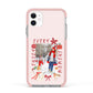 Personalised Christmas Moments Apple iPhone 11 in White with Pink Impact Case