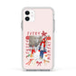 Personalised Christmas Moments Apple iPhone 11 in White with White Impact Case