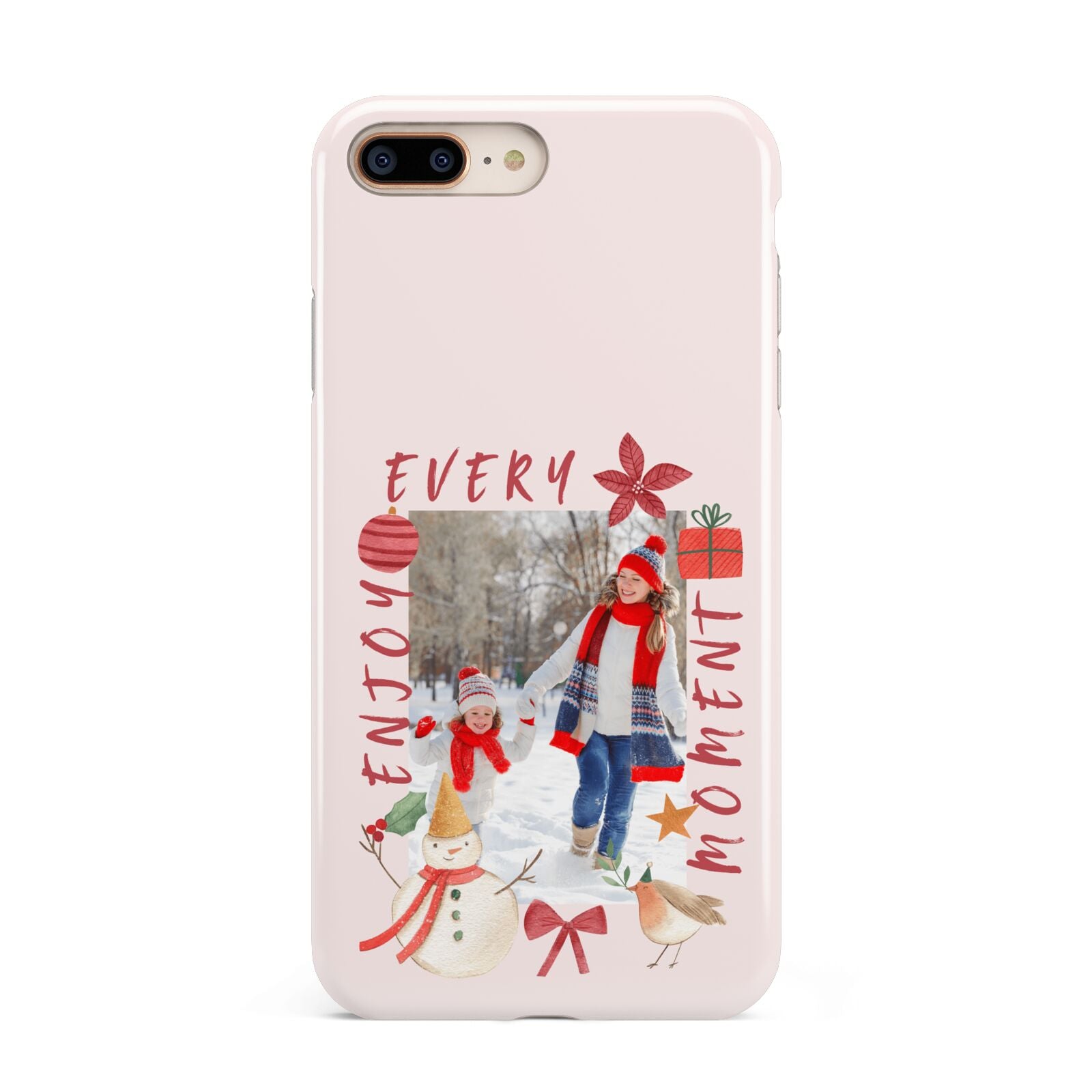 Personalised Christmas Moments Apple iPhone 7 8 Plus 3D Tough Case