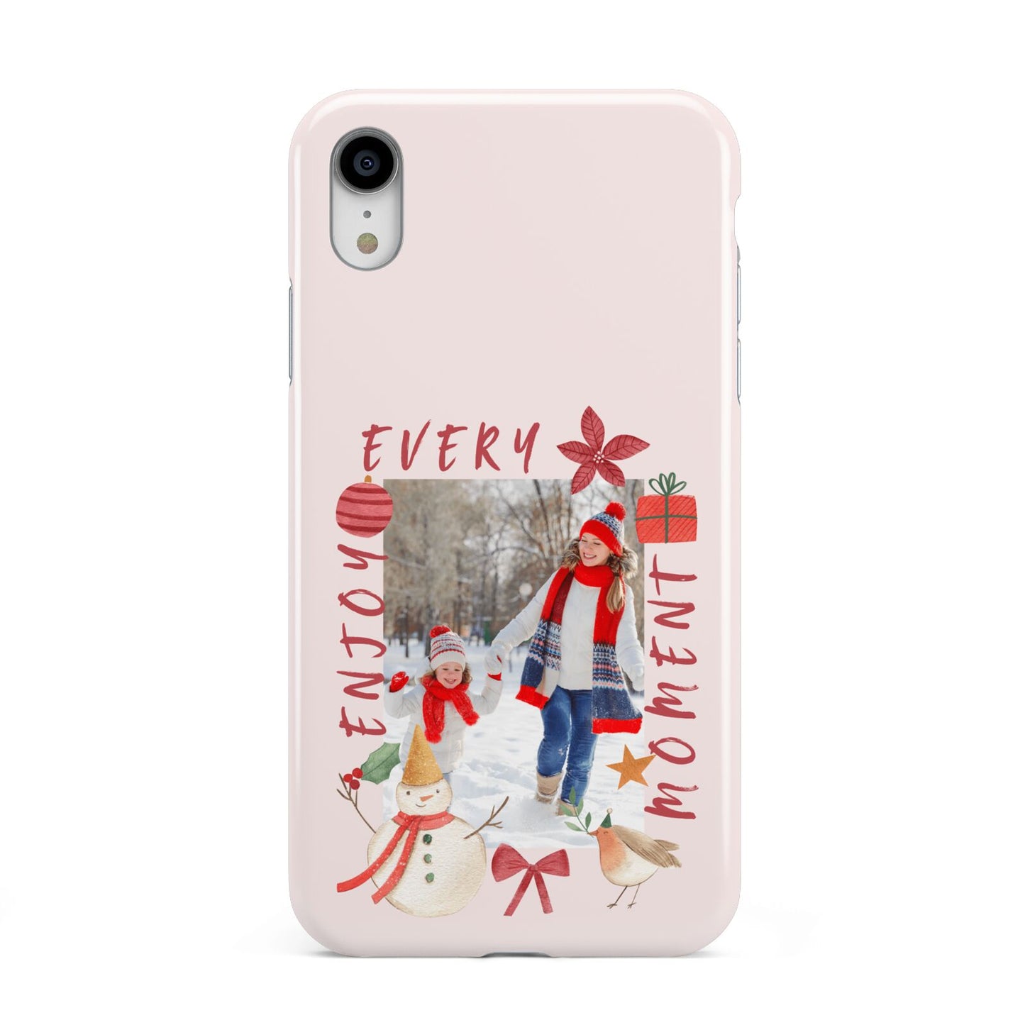 Personalised Christmas Moments Apple iPhone XR White 3D Tough Case