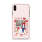 Personalised Christmas Moments Apple iPhone Xs Max Impact Case Pink Edge on Gold Phone