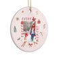 Personalised Christmas Moments Circle Decoration Side Angle