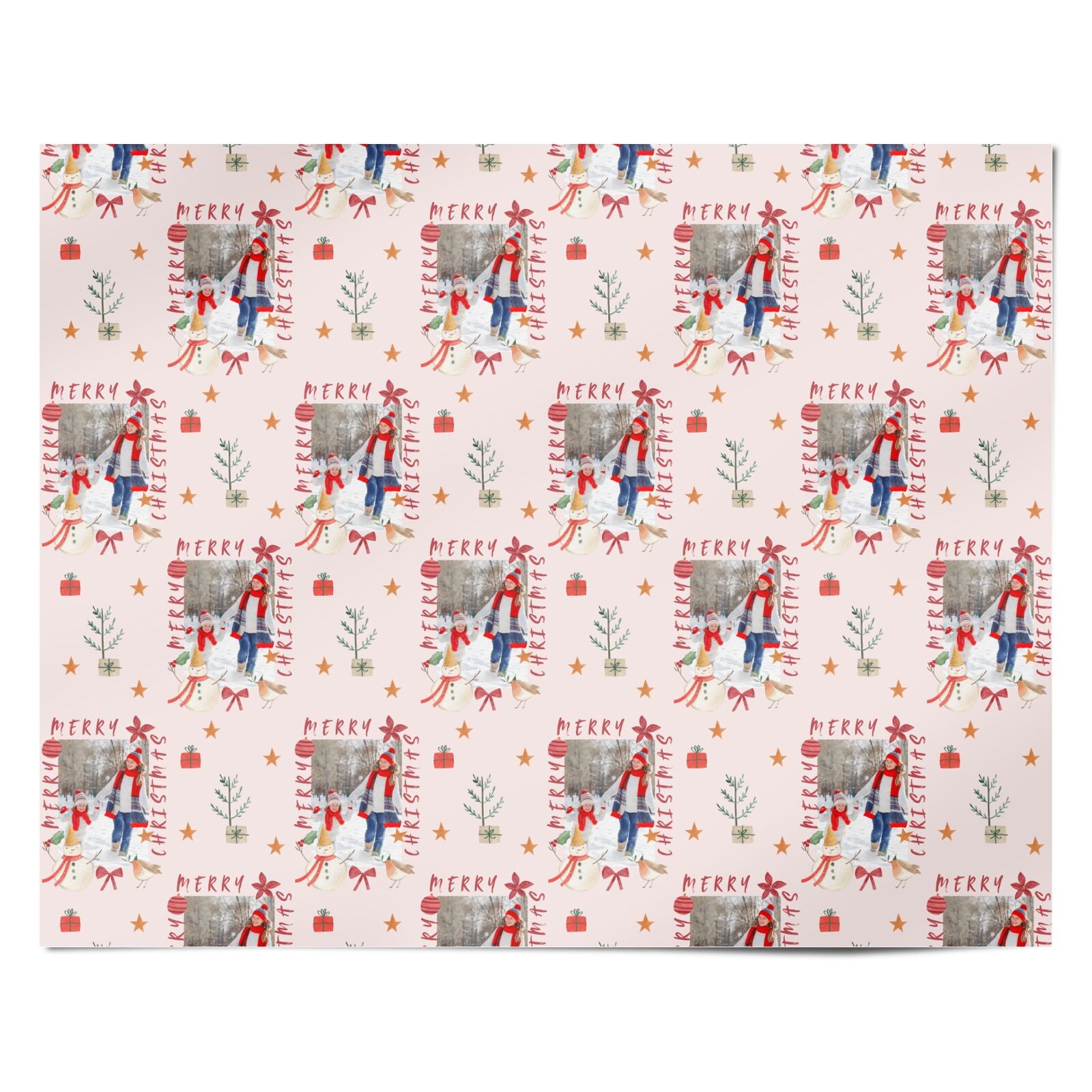 Personalised Christmas Moments Personalised Wrapping Paper Alternative