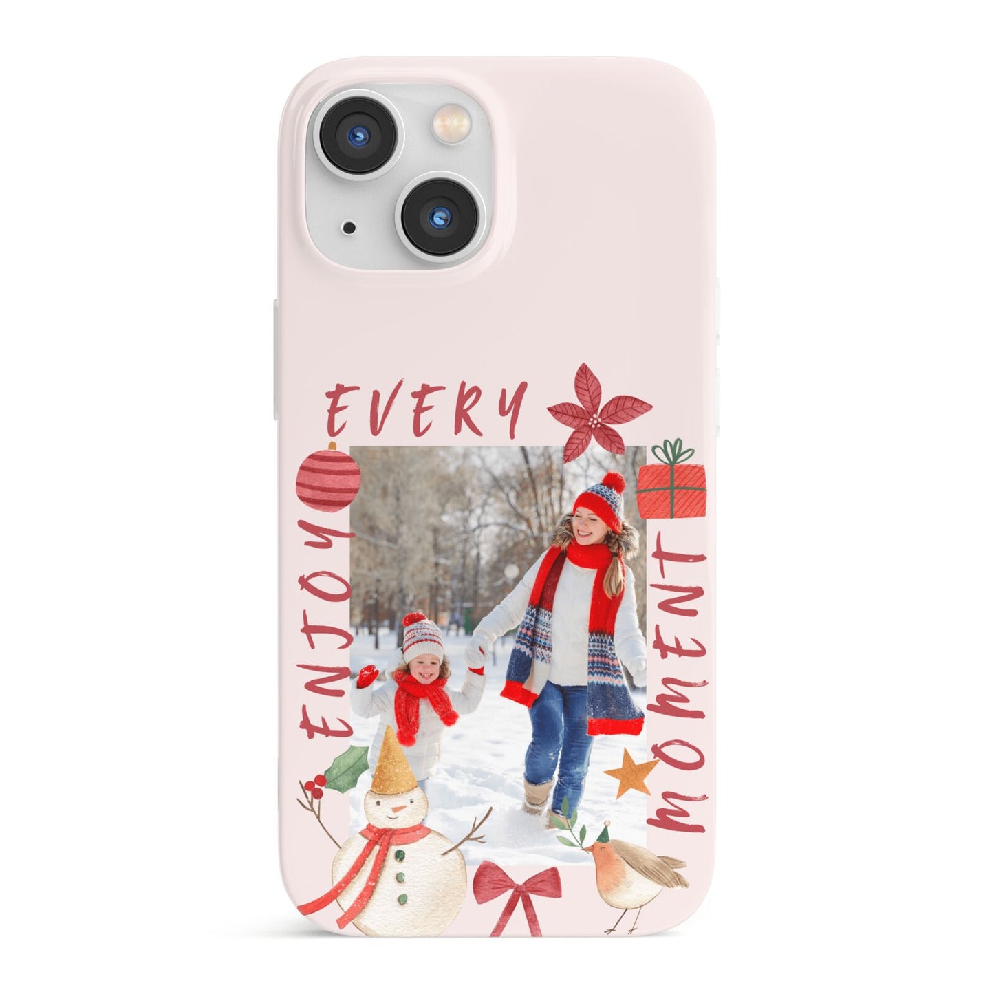 Personalised Christmas Moments iPhone 13 Mini Full Wrap 3D Snap Case