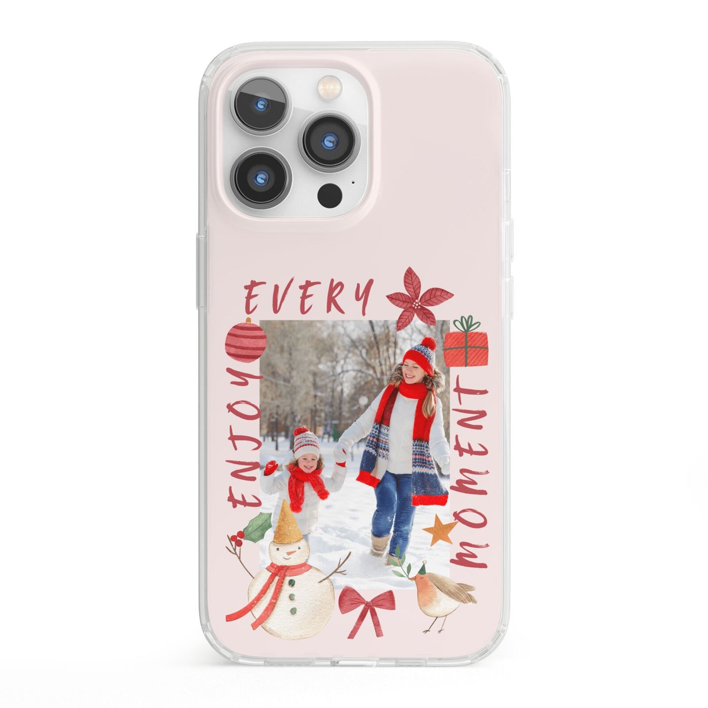 Personalised Christmas Moments iPhone 13 Pro Clear Bumper Case