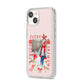 Personalised Christmas Moments iPhone 14 Clear Tough Case Starlight Angled Image